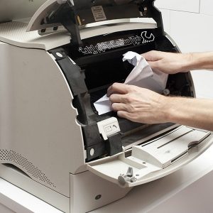 گیر کردن دائمی کاغذ در دستگاه کپی