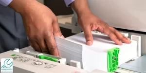 کج شدن کاغذ در دستگاه کپی